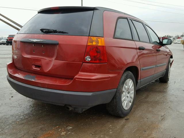 2A4GM48496R802444 - 2006 CHRYSLER PACIFICA BURGUNDY photo 4