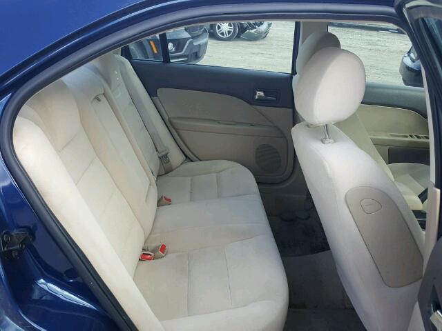 3FAHP06Z87R252535 - 2007 FORD FUSION S BLUE photo 6