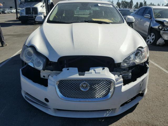 SAJWA06B49HR42360 - 2009 JAGUAR XF PREMIUM WHITE photo 9