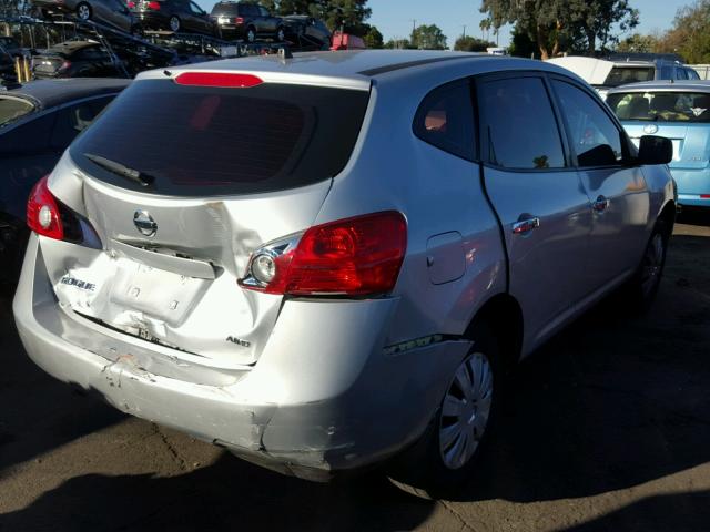 JN8AS5MV5AW603580 - 2010 NISSAN ROGUE S SILVER photo 4