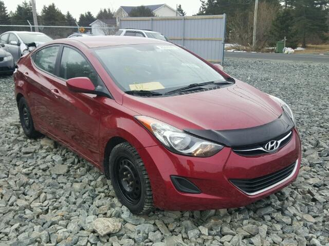 5NPDH4AE4CH095679 - 2012 HYUNDAI ELANTRA GL RED photo 1