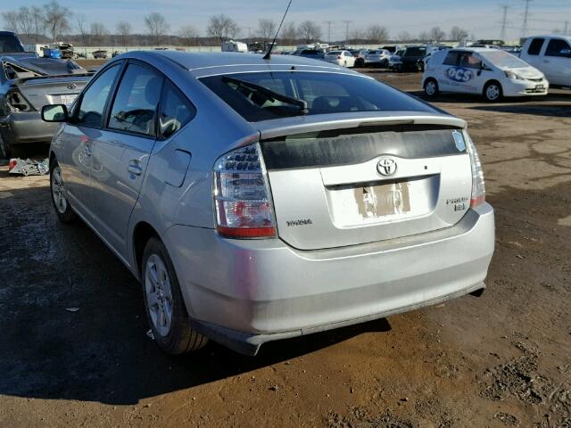 JTDKB20U287750360 - 2008 TOYOTA PRIUS SILVER photo 3