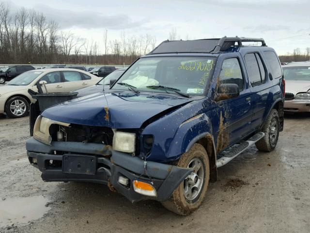 5N1ED28Y51C576517 - 2001 NISSAN XTERRA XE BLUE photo 2