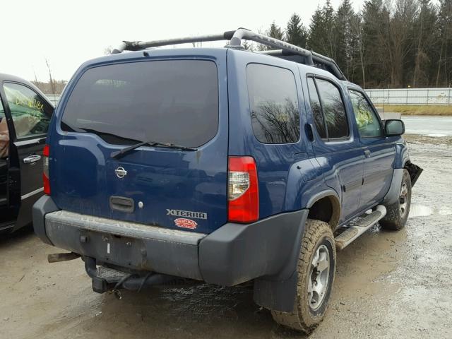 5N1ED28Y51C576517 - 2001 NISSAN XTERRA XE BLUE photo 4