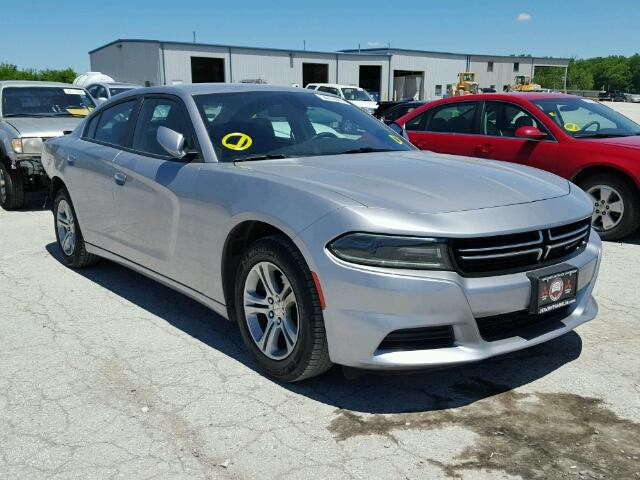 2C3CDXBG1FH771564 - 2015 DODGE CHARGER SILVER photo 1