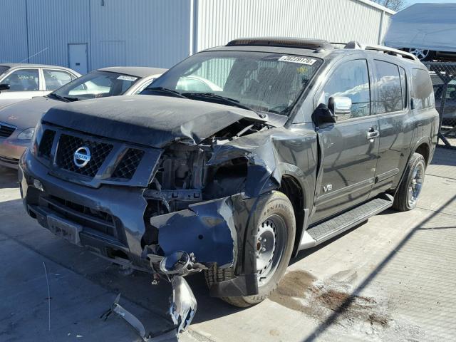 5N1AA08D88N619514 - 2008 NISSAN ARMADA SE GREEN photo 2