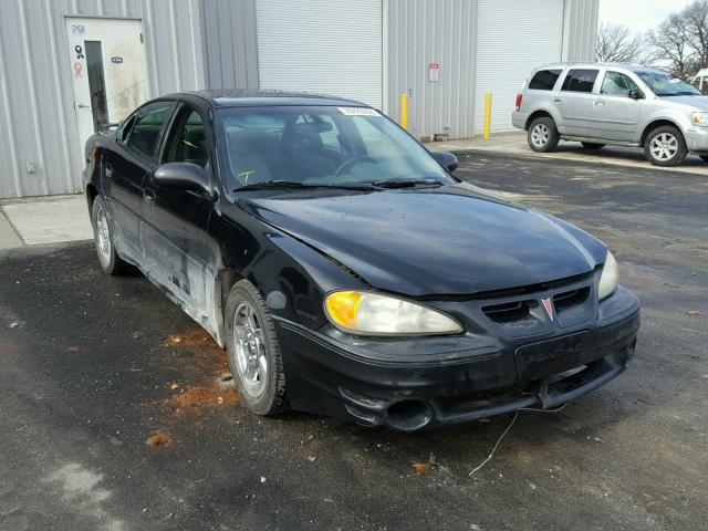 1G2NW52E02M630482 - 2002 PONTIAC GRAND AM G BLACK photo 1