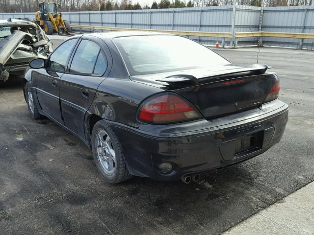 1G2NW52E02M630482 - 2002 PONTIAC GRAND AM G BLACK photo 3