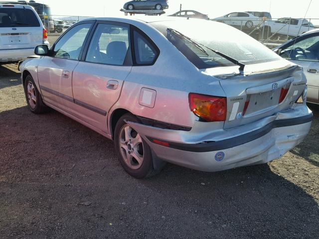 KMHDN55D62U063140 - 2002 HYUNDAI ELANTRA GL SILVER photo 3