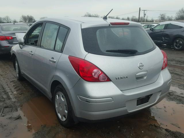 3N1BC13E57L375721 - 2007 NISSAN VERSA S SILVER photo 3