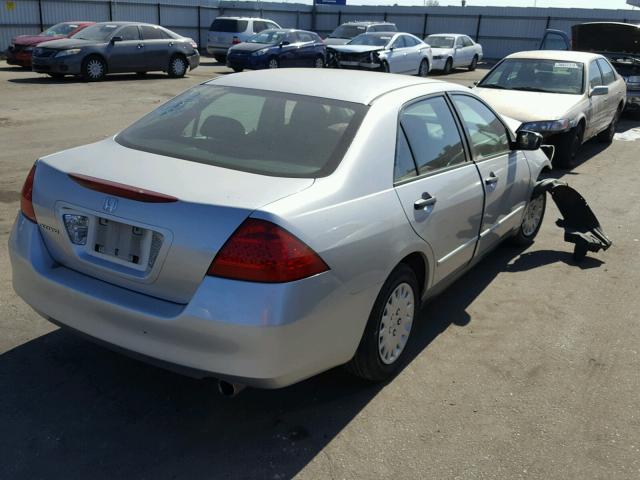 1HGCM56146A030914 - 2006 HONDA ACCORD VAL SILVER photo 4