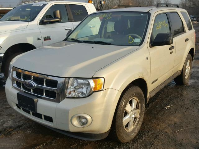 1FMCU93128KB67322 - 2008 FORD ESCAPE XLT CREAM photo 2