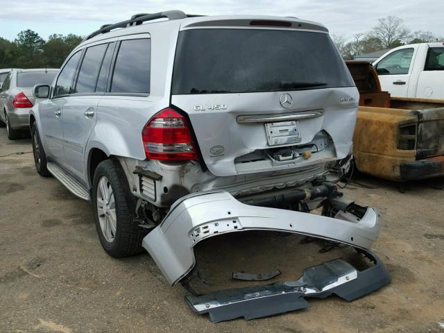 4JGBF71E68A372311 - 2008 MERCEDES-BENZ GL 450 4MA SILVER photo 3