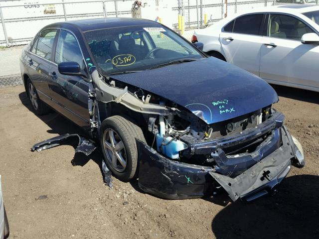 1HGCM56795A042754 - 2005 HONDA ACCORD EX BLUE photo 1