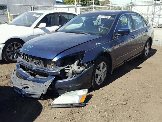 1HGCM56795A042754 - 2005 HONDA ACCORD EX BLUE photo 2