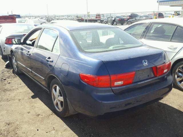 1HGCM56795A042754 - 2005 HONDA ACCORD EX BLUE photo 3