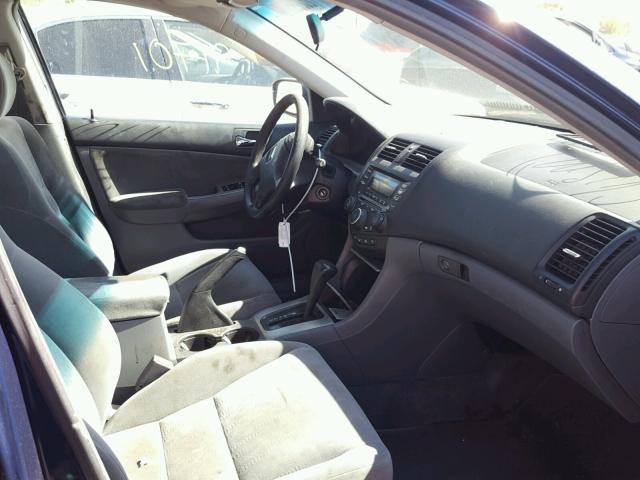 1HGCM56795A042754 - 2005 HONDA ACCORD EX BLUE photo 5