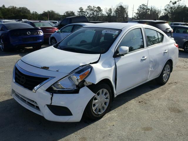 3N1CN7AP6FL809066 - 2015 NISSAN VERSA SV WHITE photo 2