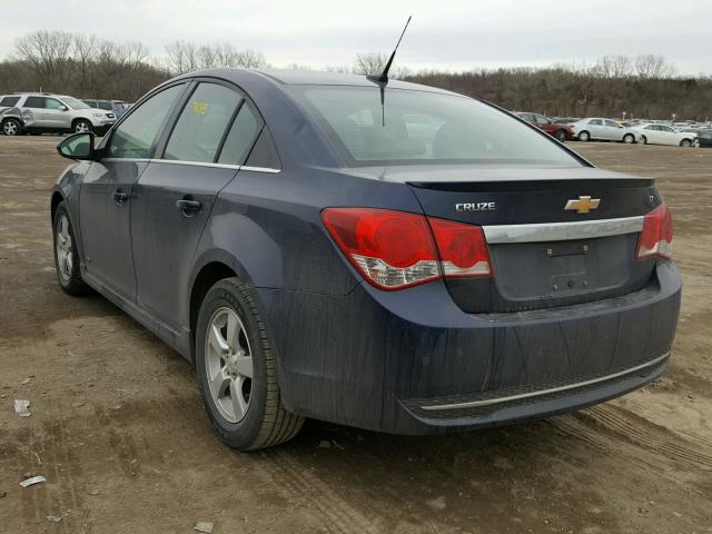 1G1PG5S91B7202187 - 2011 CHEVROLET CRUZE LT BLUE photo 3