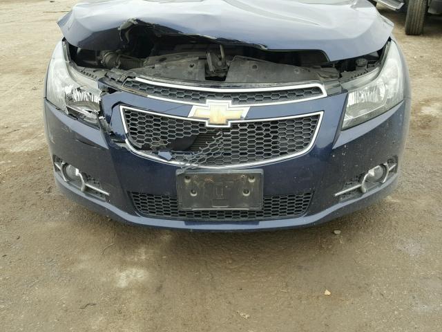 1G1PG5S91B7202187 - 2011 CHEVROLET CRUZE LT BLUE photo 9