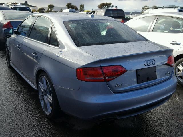 WAUKFAFL3BN052482 - 2011 AUDI A4 PRESTIG SILVER photo 3