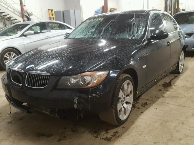 WBAVD53558A010993 - 2008 BMW 335 XI BLACK photo 2