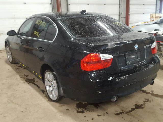 WBAVD53558A010993 - 2008 BMW 335 XI BLACK photo 3