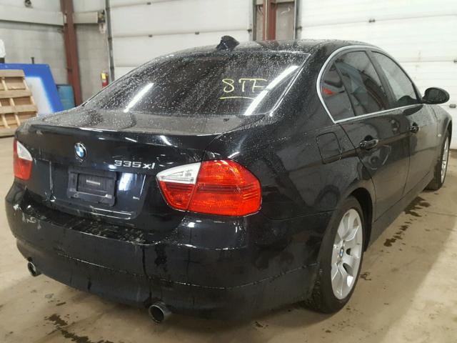 WBAVD53558A010993 - 2008 BMW 335 XI BLACK photo 4