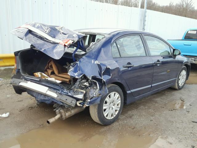 2HGFA16319H513847 - 2009 HONDA CIVIC VP BLUE photo 4