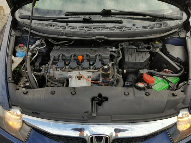 2HGFA16319H513847 - 2009 HONDA CIVIC VP BLUE photo 7