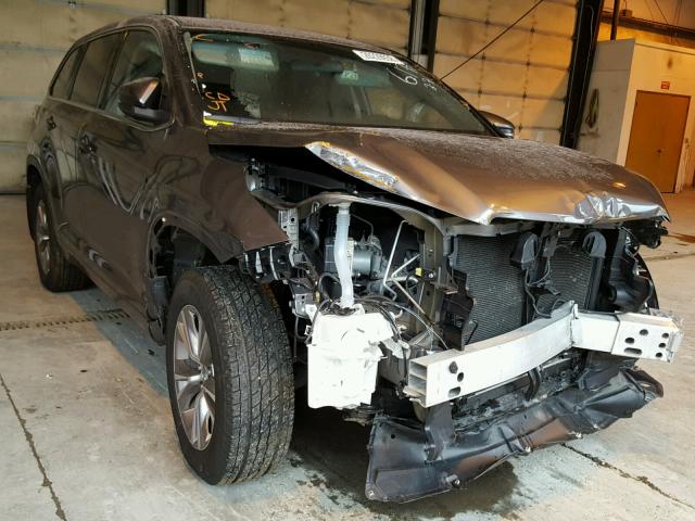 5TDBKRFH0FS148336 - 2015 TOYOTA HIGHLANDER GRAY photo 1