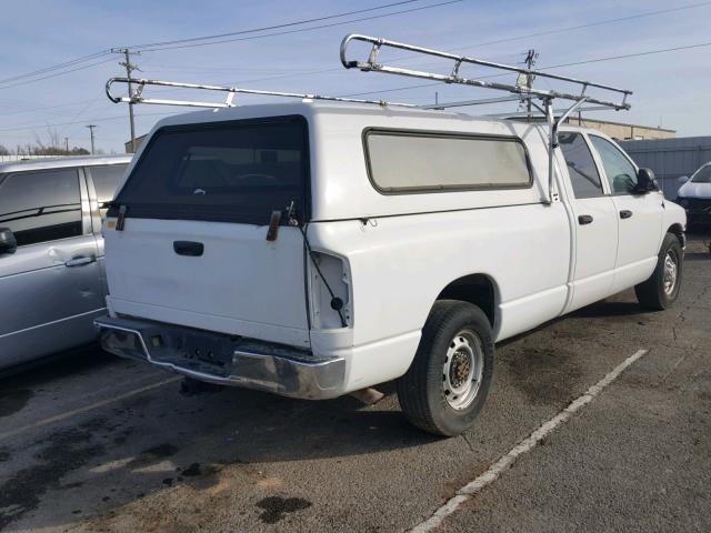 3D7KA28D74G202057 - 2004 DODGE RAM 2500 S WHITE photo 4