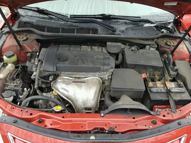 4T1BF3EK2AU089109 - 2010 TOYOTA CAMRY BASE RED photo 7