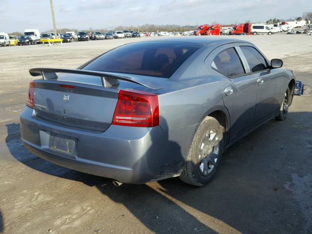 2B3KA43R07H779012 - 2007 DODGE CHARGER SE GRAY photo 4