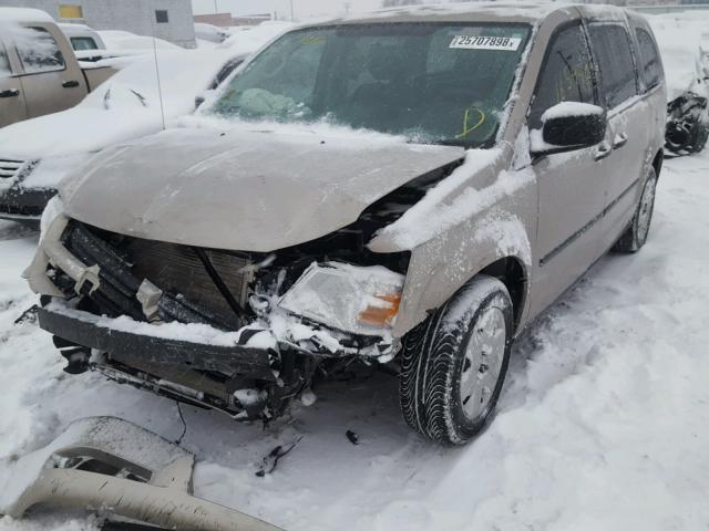 2D8HN44H58R705908 - 2008 DODGE GRAND CARA BEIGE photo 2