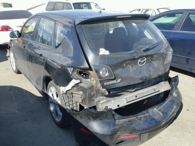 JM1BK344381847585 - 2008 MAZDA 3 HATCHBAC GRAY photo 3