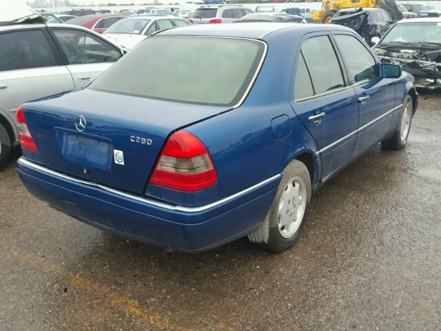 WDBHA28E7SF266674 - 1995 MERCEDES-BENZ C 280 BLUE photo 4