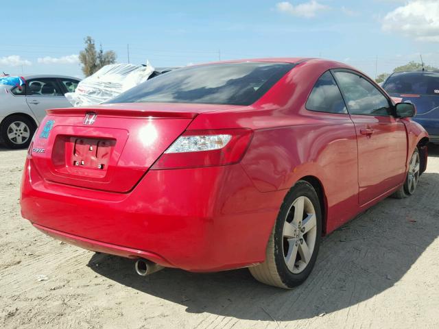 2HGFG12826H582736 - 2006 HONDA CIVIC EX RED photo 4