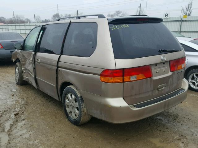 5FNRL18083B125326 - 2003 HONDA ODYSSEY EX TAN photo 3