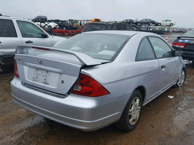 1HGEM22541L085182 - 2001 HONDA CIVIC LX SILVER photo 4