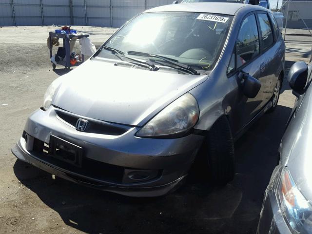 JHMGD38688S028897 - 2008 HONDA FIT SPORT SILVER photo 2