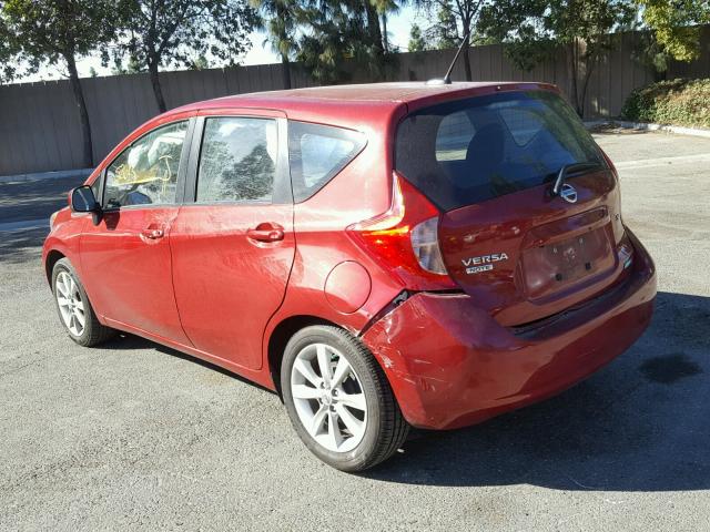 3N1CE2CP0EL351989 - 2014 NISSAN VERSA NOTE RED photo 3