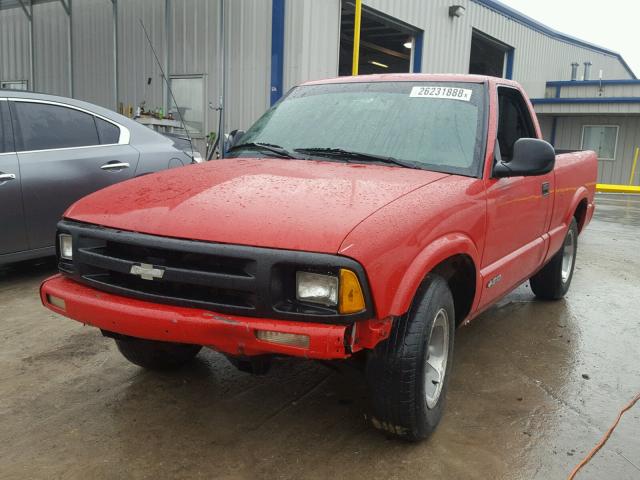 1GCCS1449V8151731 - 1997 CHEVROLET S TRUCK S1 RED photo 2