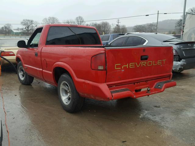 1GCCS1449V8151731 - 1997 CHEVROLET S TRUCK S1 RED photo 3