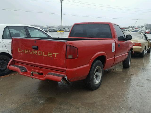 1GCCS1449V8151731 - 1997 CHEVROLET S TRUCK S1 RED photo 4