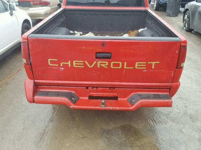 1GCCS1449V8151731 - 1997 CHEVROLET S TRUCK S1 RED photo 6