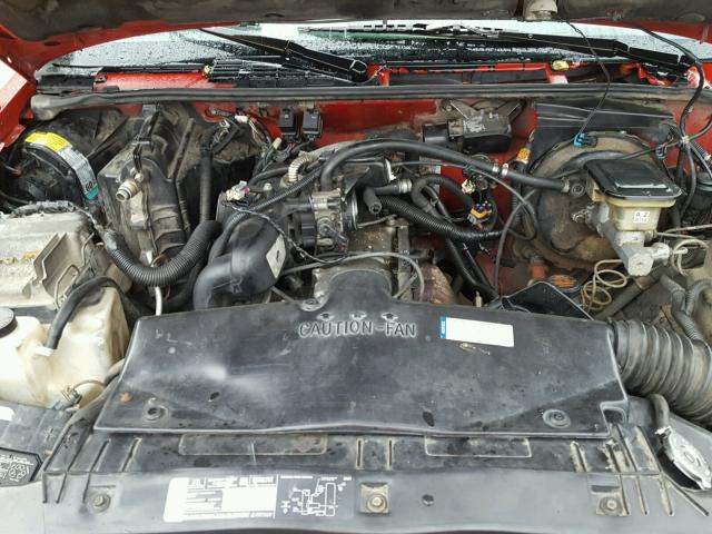 1GCCS1449V8151731 - 1997 CHEVROLET S TRUCK S1 RED photo 7