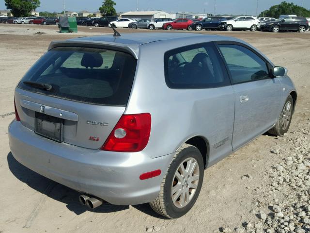 SHHEP33503U405628 - 2003 HONDA CIVIC SI SILVER photo 4