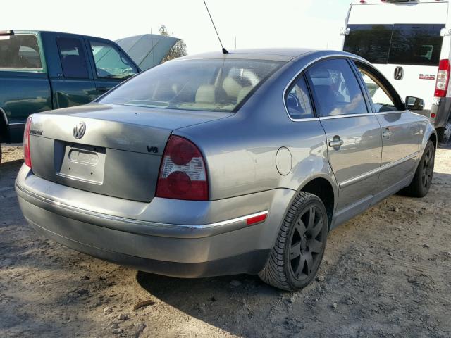 WVWRH63B22P222579 - 2002 VOLKSWAGEN PASSAT GLX 灰色 照片 4