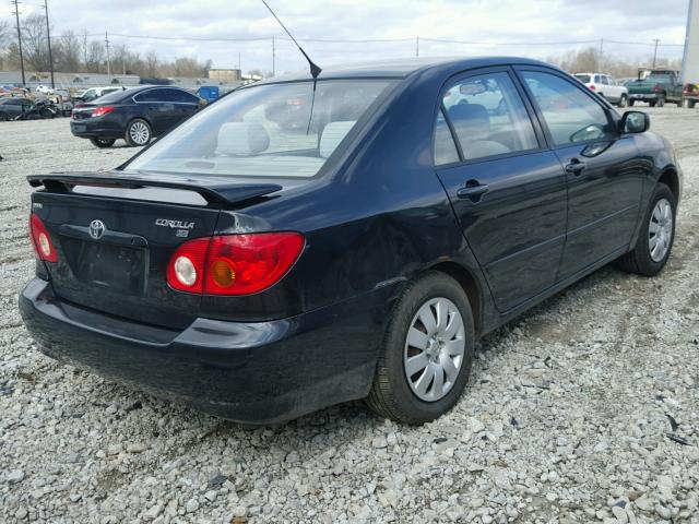 1NXBR32E54Z341669 - 2004 TOYOTA COROLLA CE BLACK photo 4